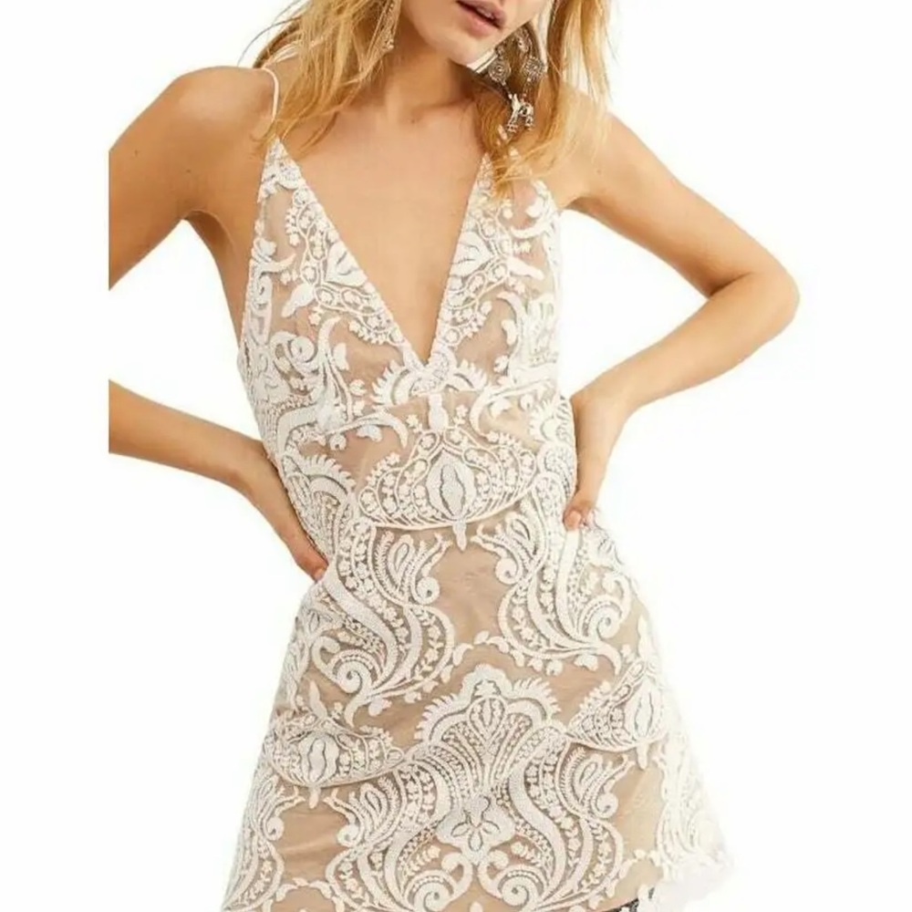 BNWT Free People Shimmer Nights Mini Dress - Size 0